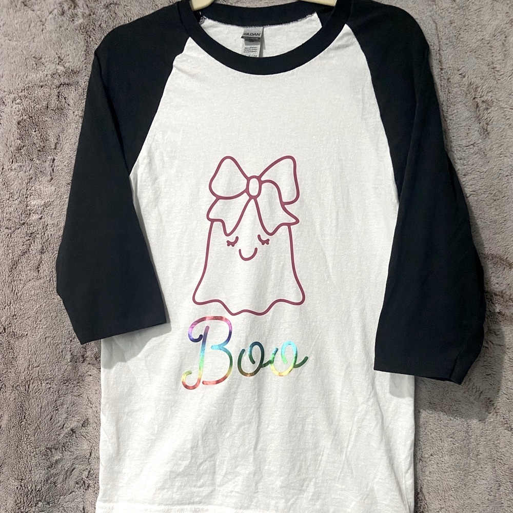 Boo & Hey Boo custom 3/4 fall Tees - Picture 7 of 8